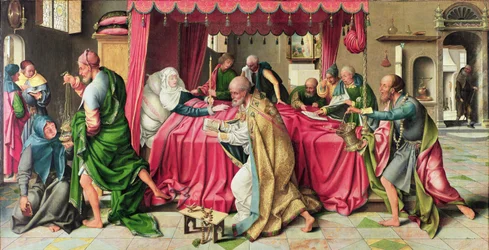 Triptyk med Jungfruns död, 1515